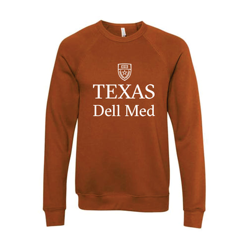 Dell Medical Bella Canvas Unisex Burnt OIrange Sponge Fleece Sweatshirt