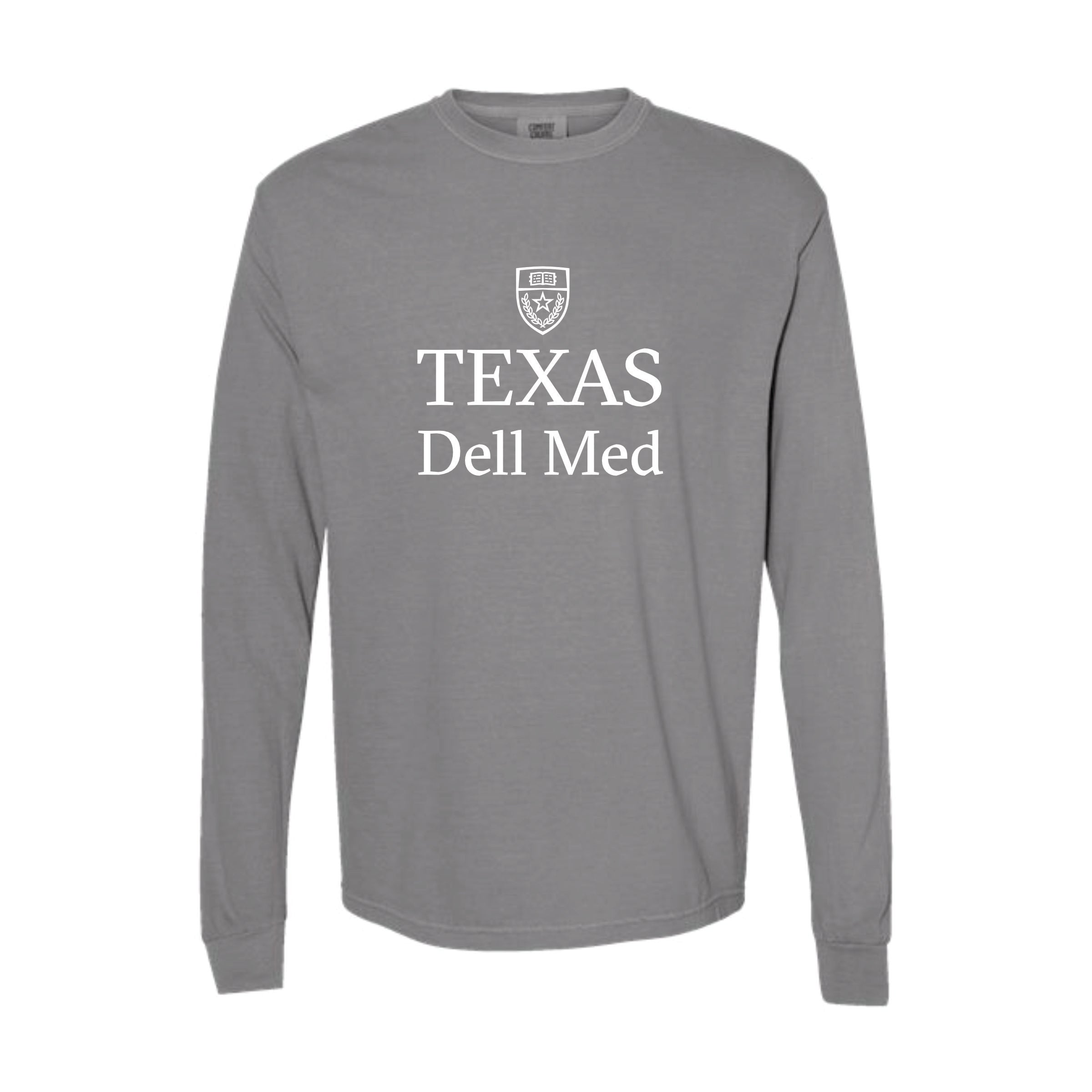 Dell Medical Comfort Colors Unisex Grey Long Sleeve Tee