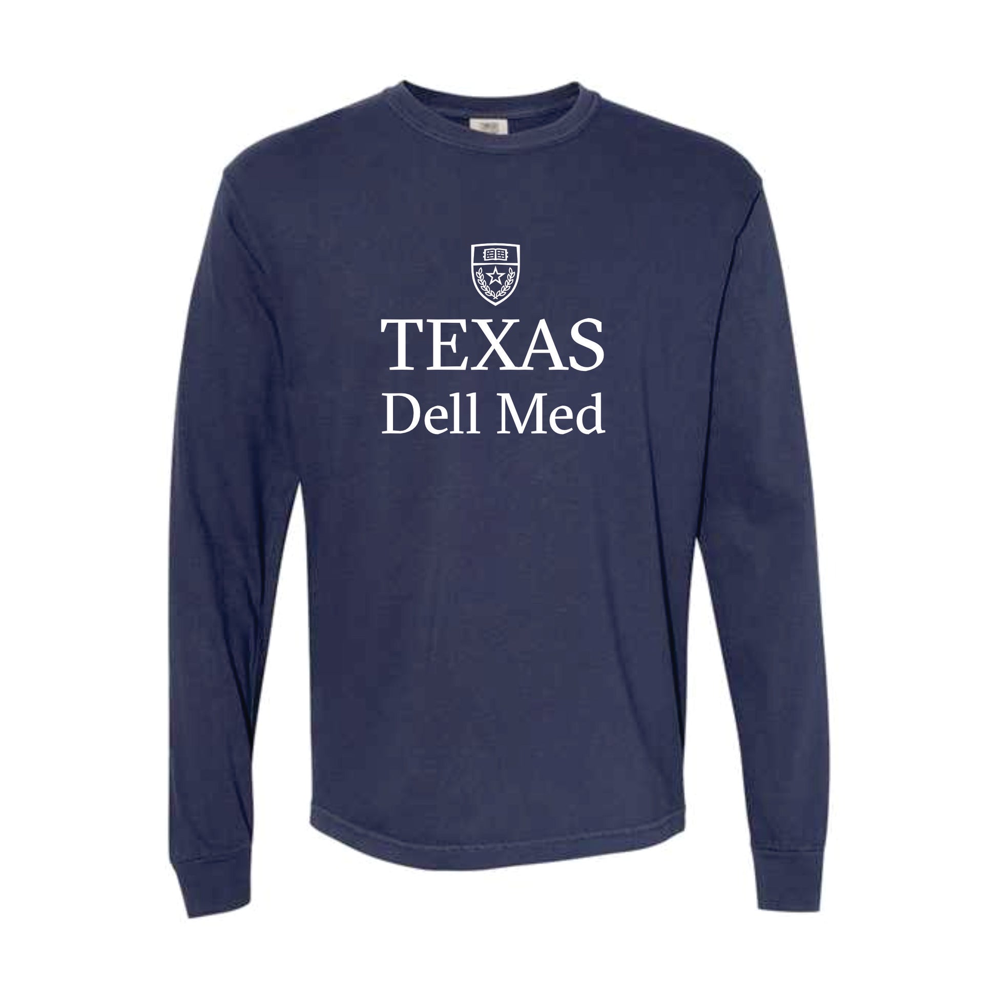 Dell Medical Comfort Colors Unisex Navy Long Sleeve Tee