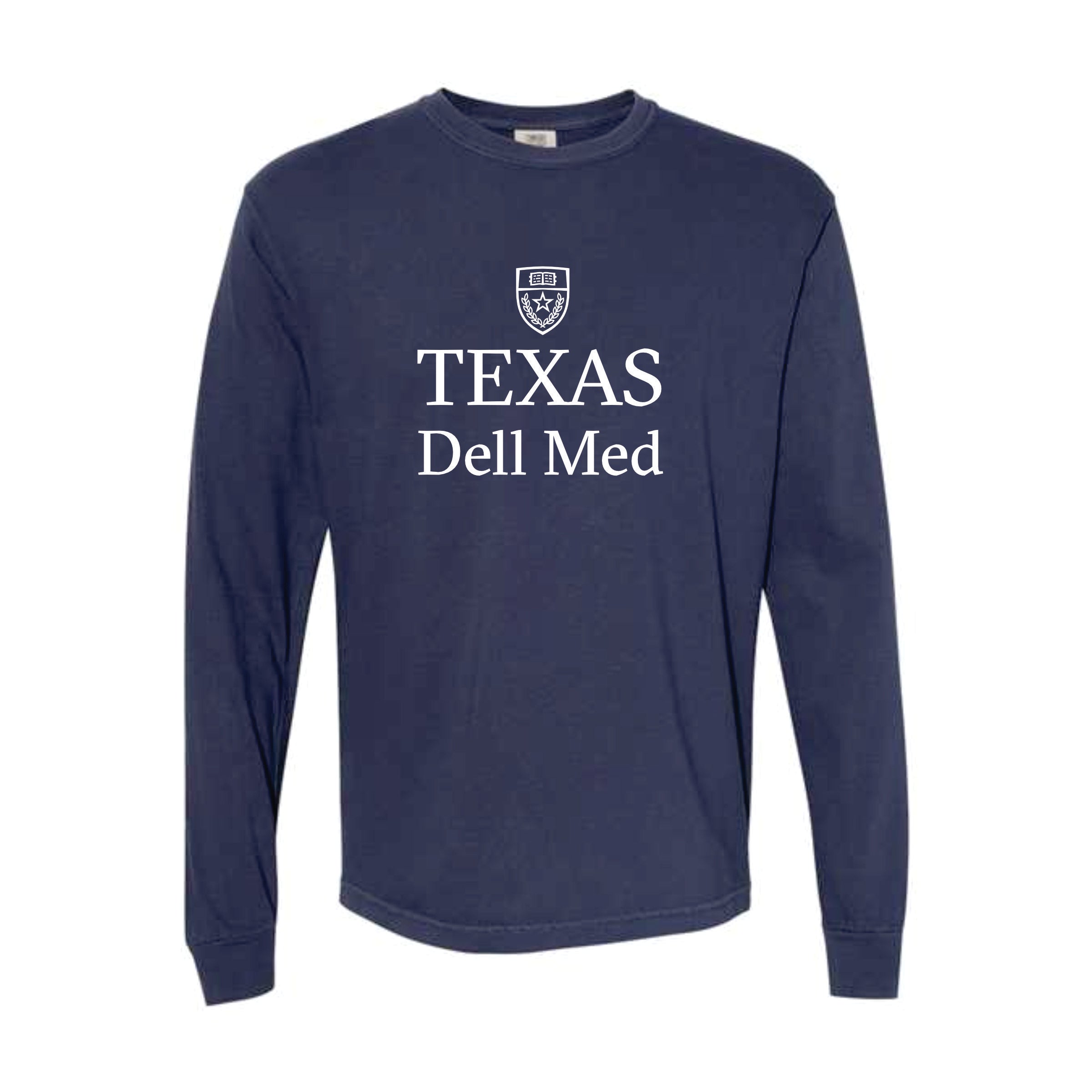 Dell Medical Comfort Colors Unisex Navy Long Sleeve Tee