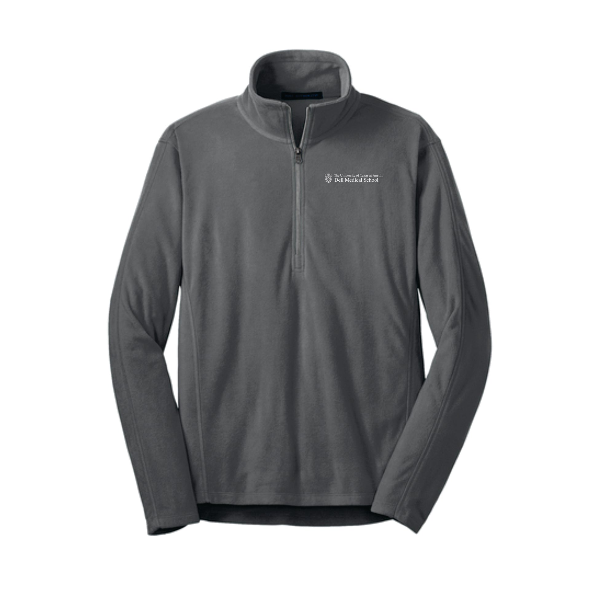 Dell Medical Port Authority Grey Men's Microfleece Half Zip Pullover