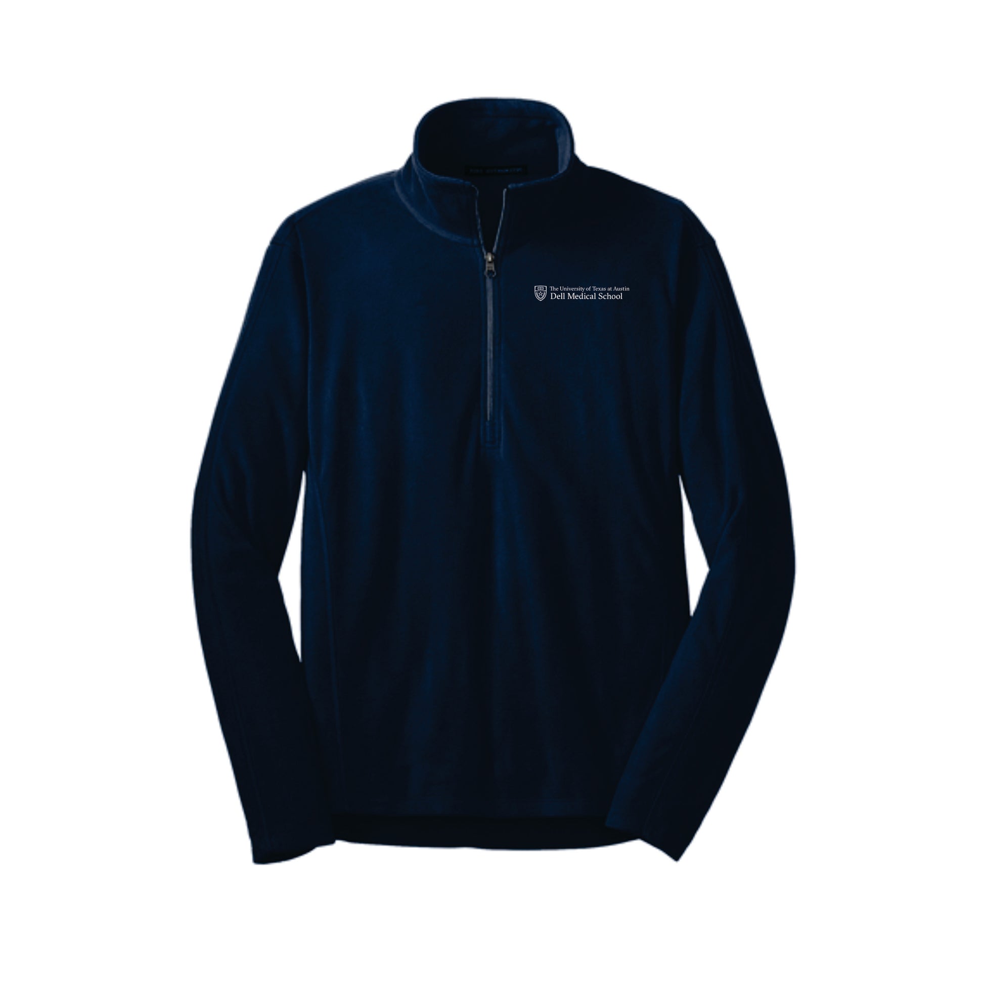 Dell Medical Port Authority Navy Men's Microfleece Half Zip Pullover