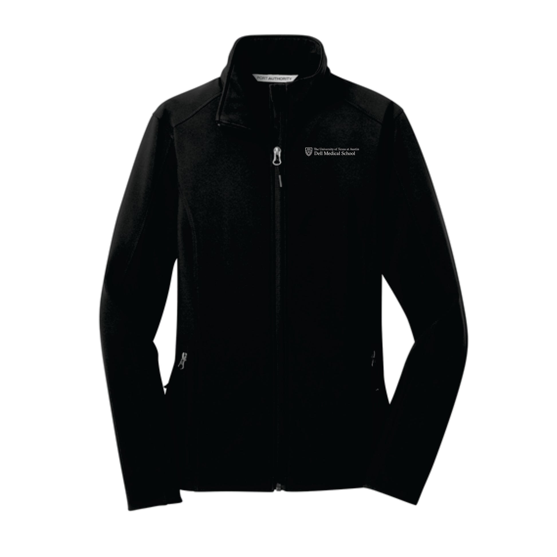 Dell Medical Port Authority Black Women's Core Soft Shell Jacket