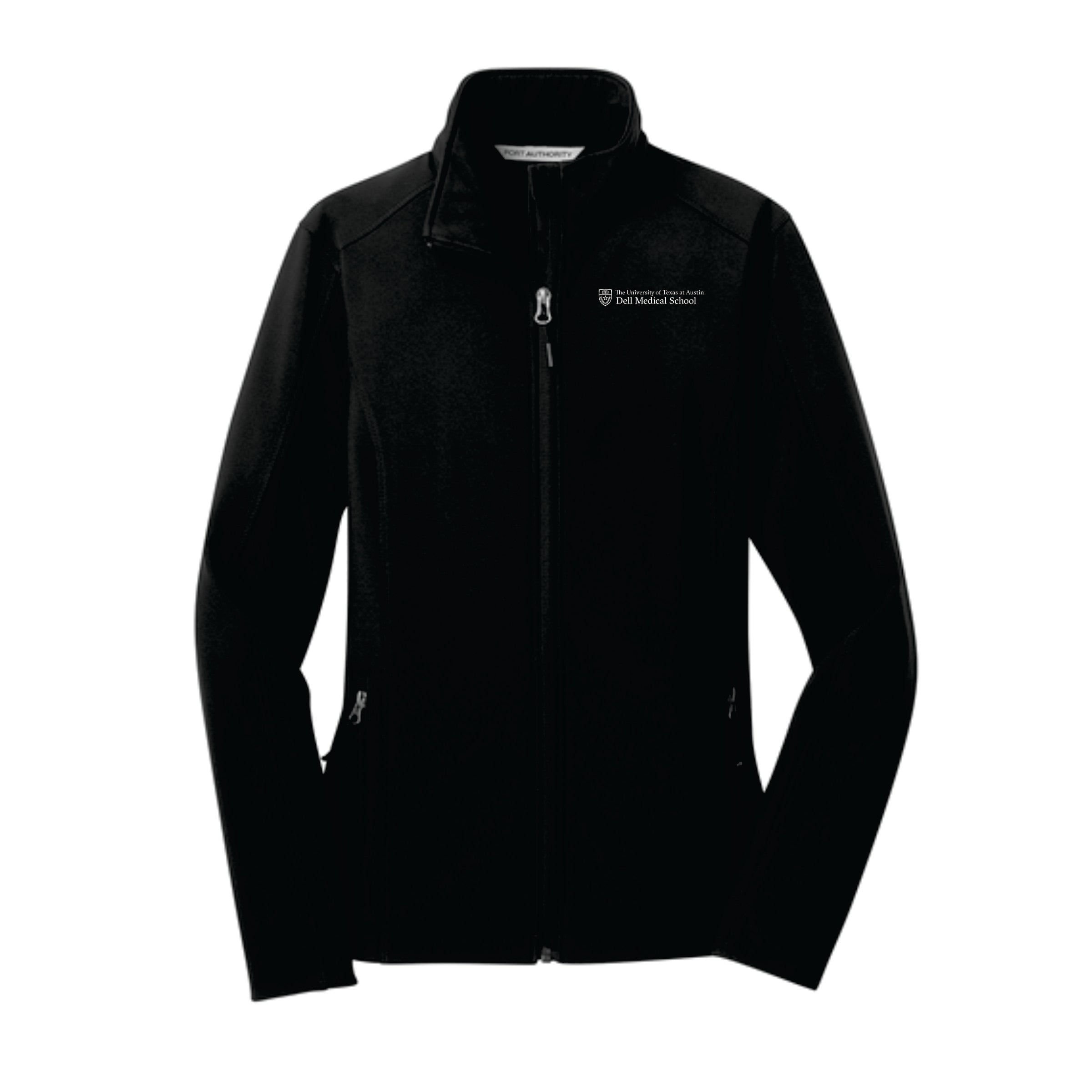 Dell Medical Port Authority Black Women's Core Soft Shell Jacket