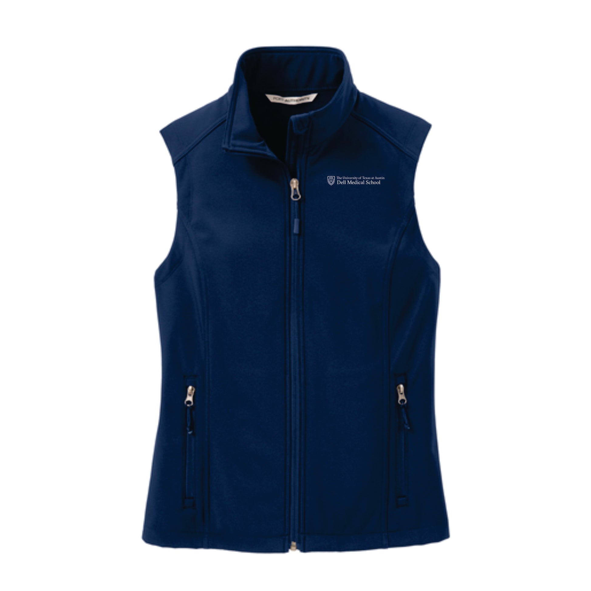 Dell Medical Port Authority Navy Women's Soft Shell Vest