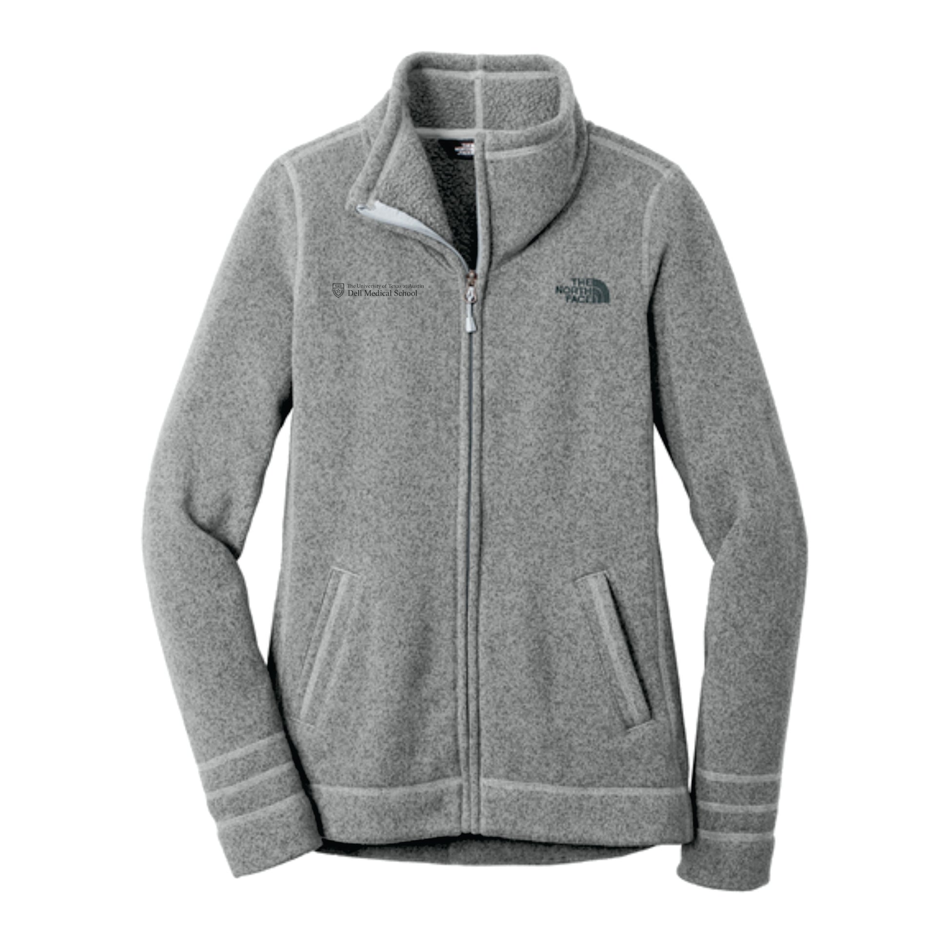Dell Medical North Face Grey Women's Sweater Fleece Jacket
