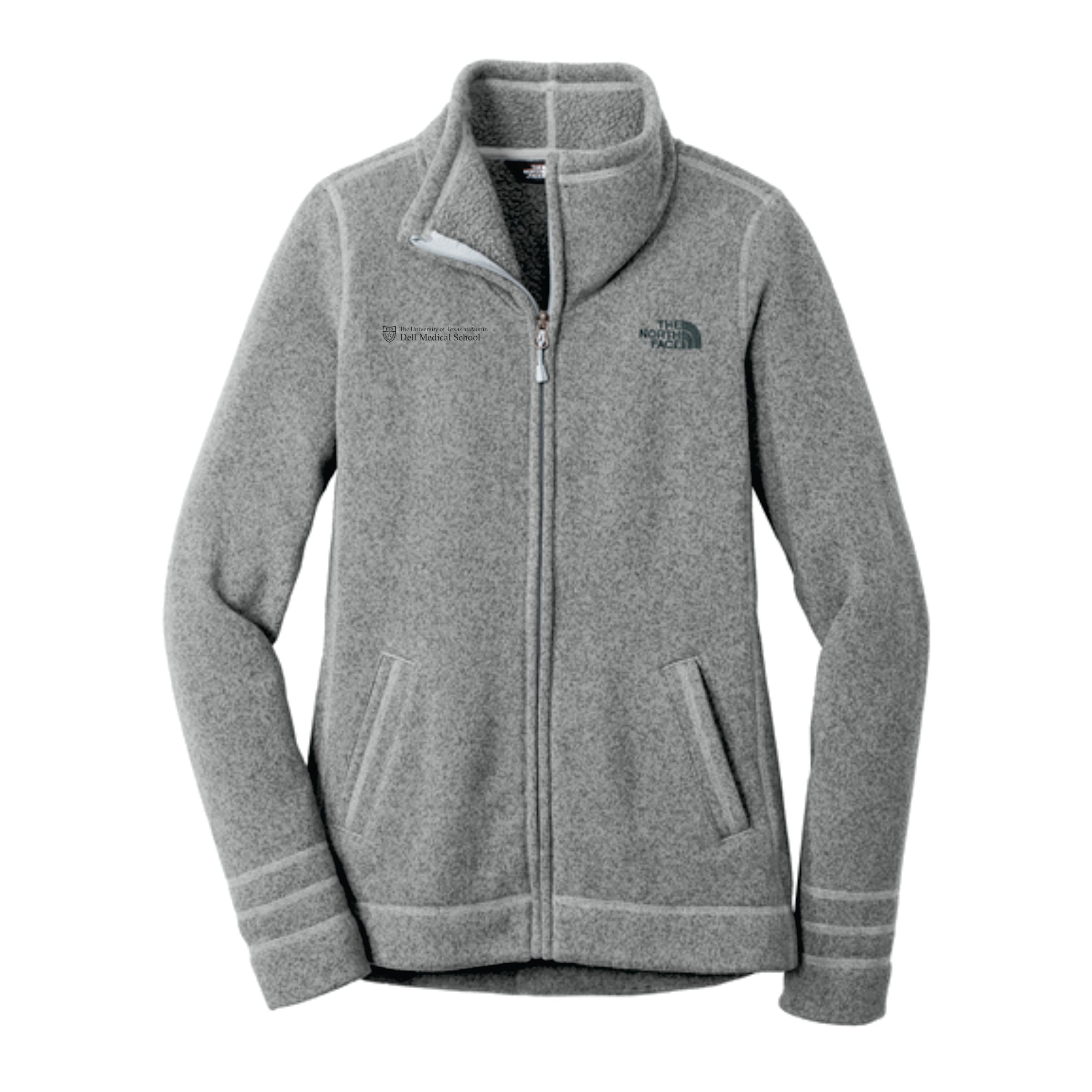 Dell Medical North Face Grey Women's Sweater Fleece Jacket