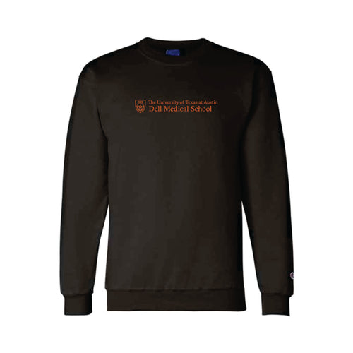 Dell Medical Champion Unisex Black Embroidered Powerblend Sweatshirt