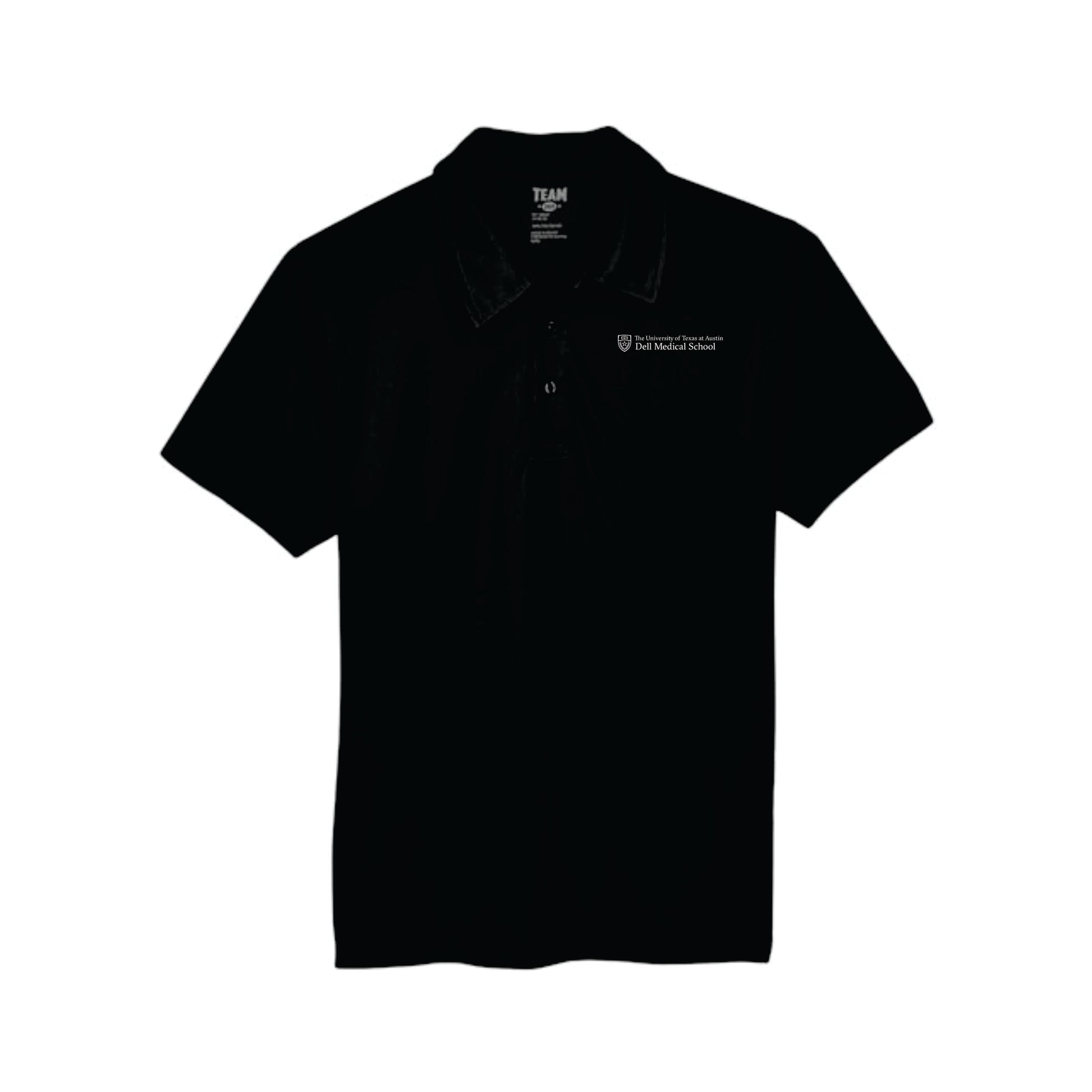 Dell Medical Team 365 Black Men's Performance Polo