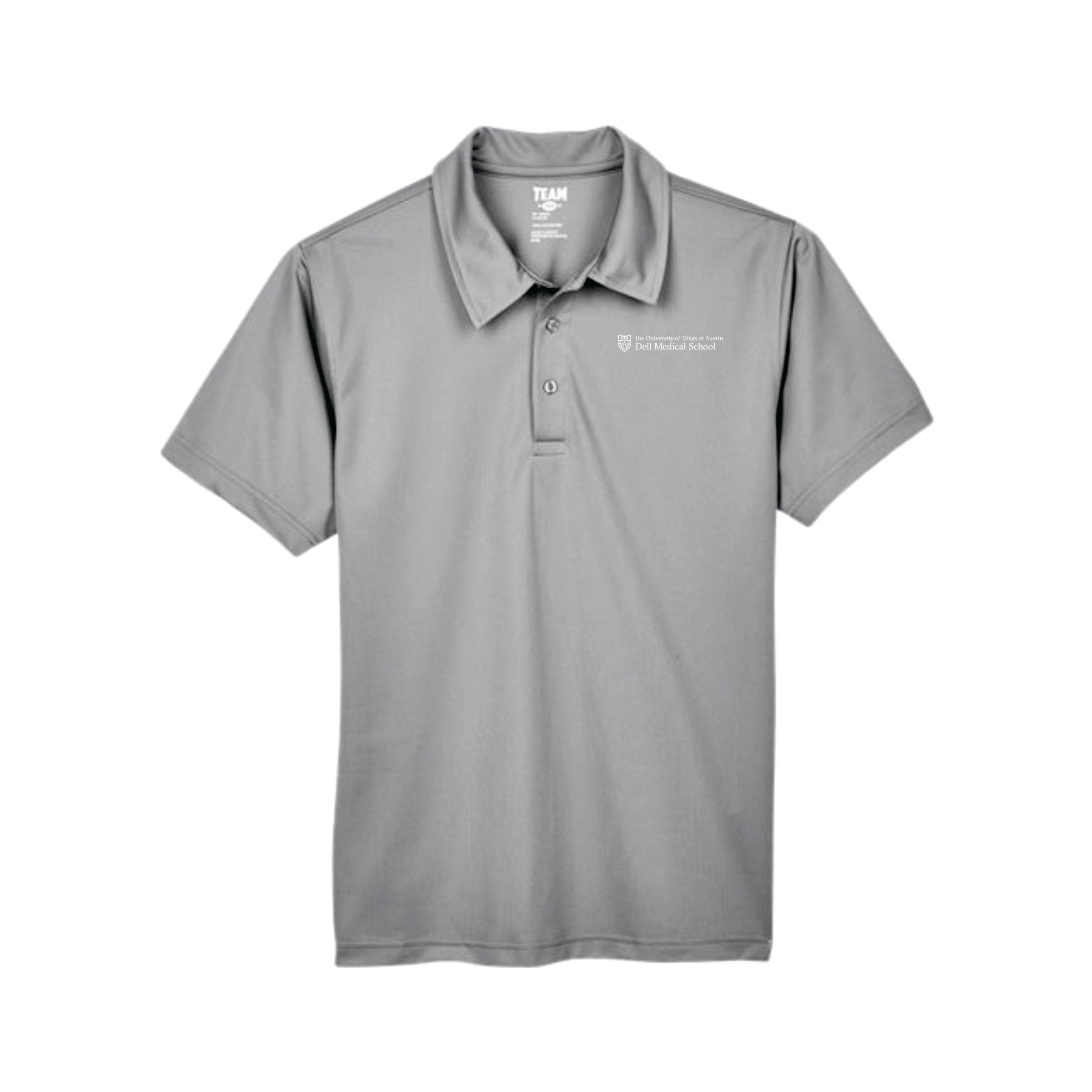 Dell Medical Team 365 Grey Men's Performance Polo