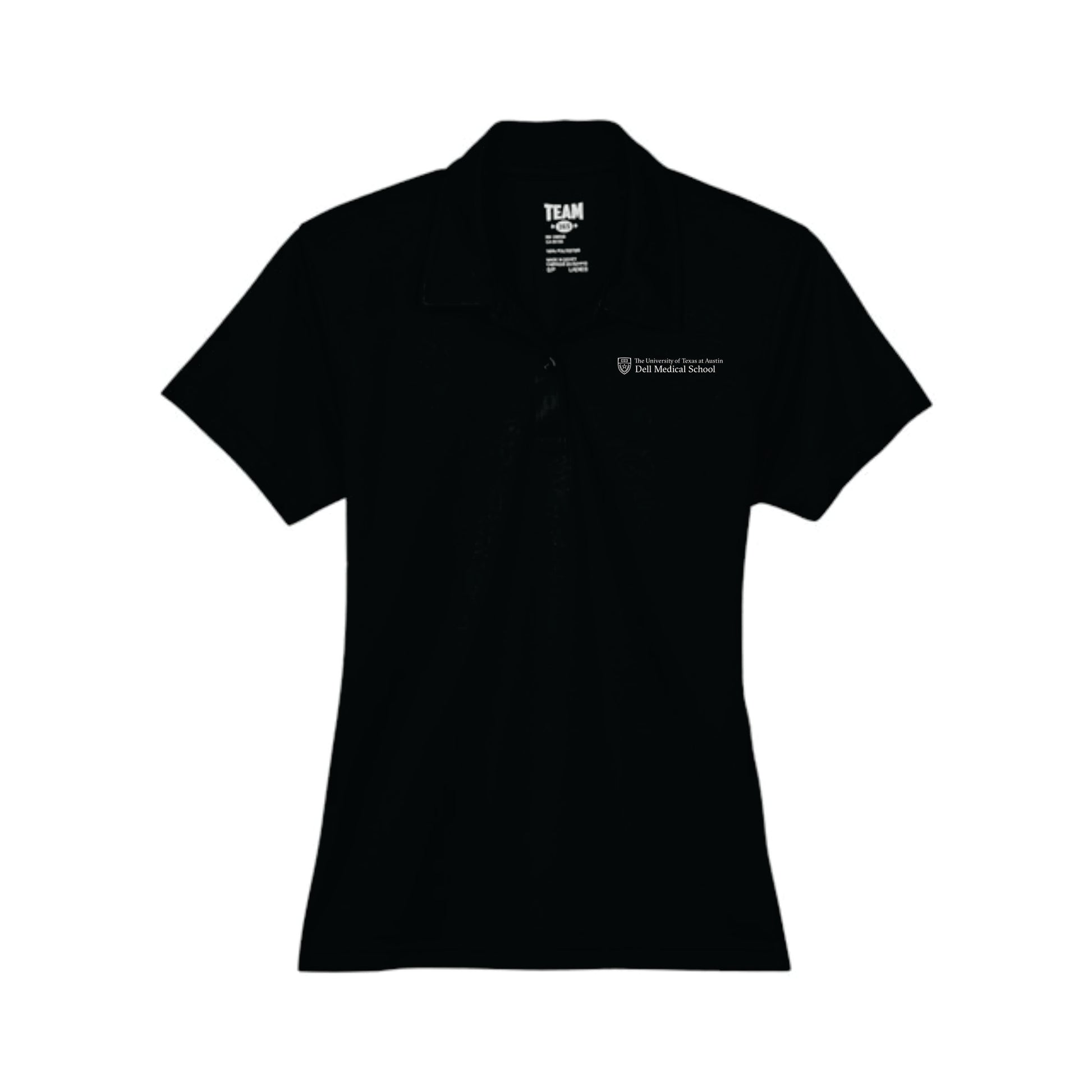 Dell Medical Team 365 Black Women's Performance Polo