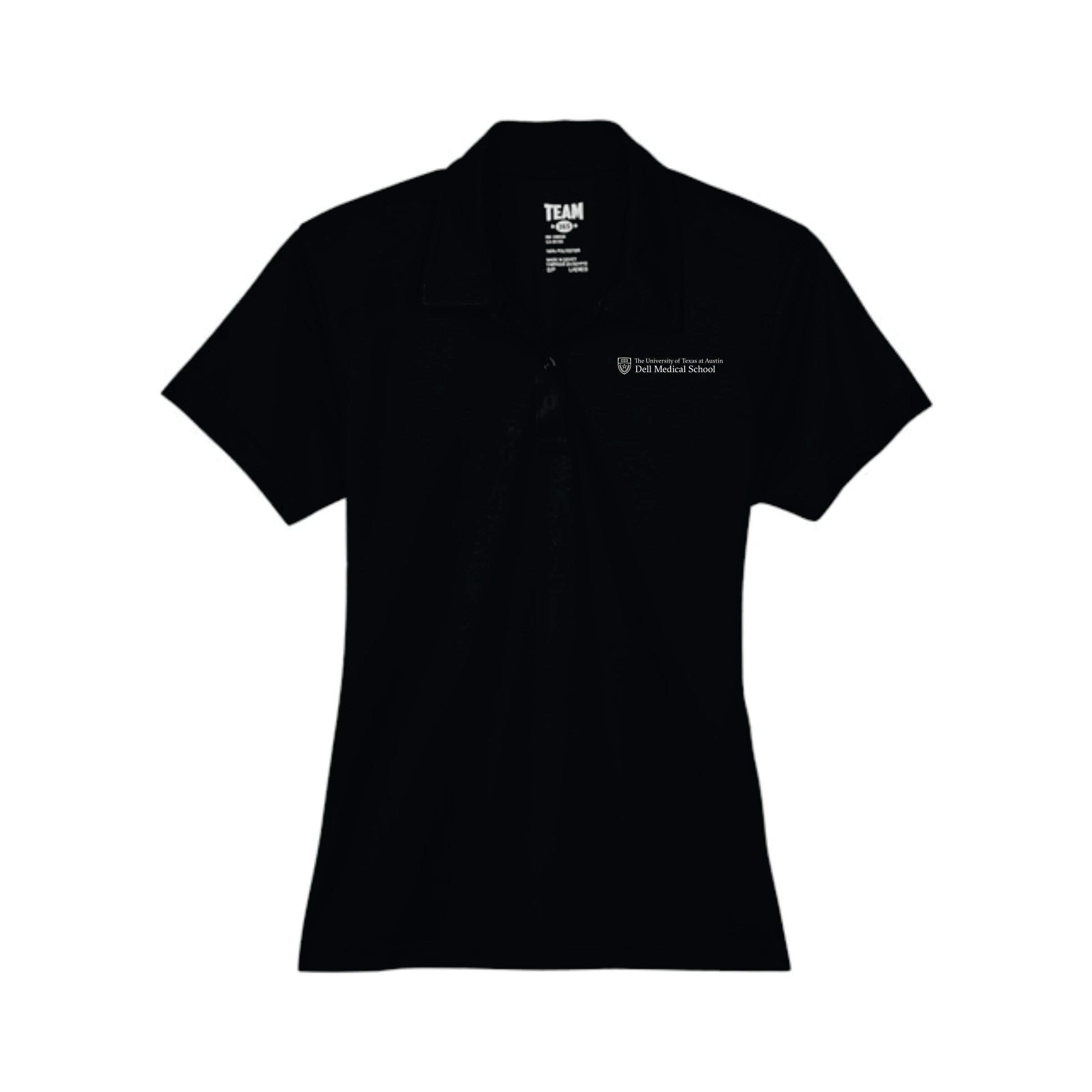 Dell Medical Team 365 Black Women's Performance Polo