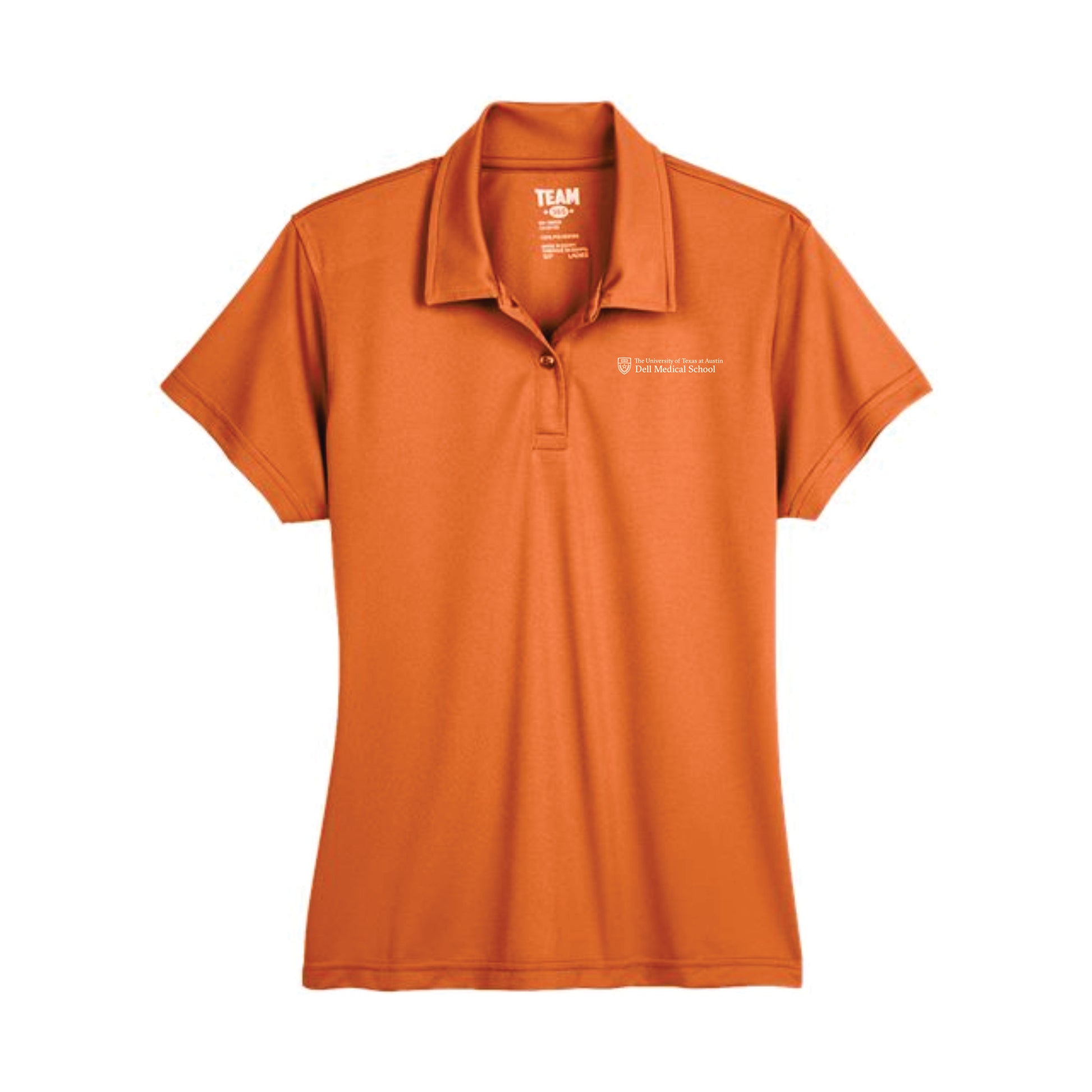Dell Medical Team 365 Burnt Orange Women's Performance Polo