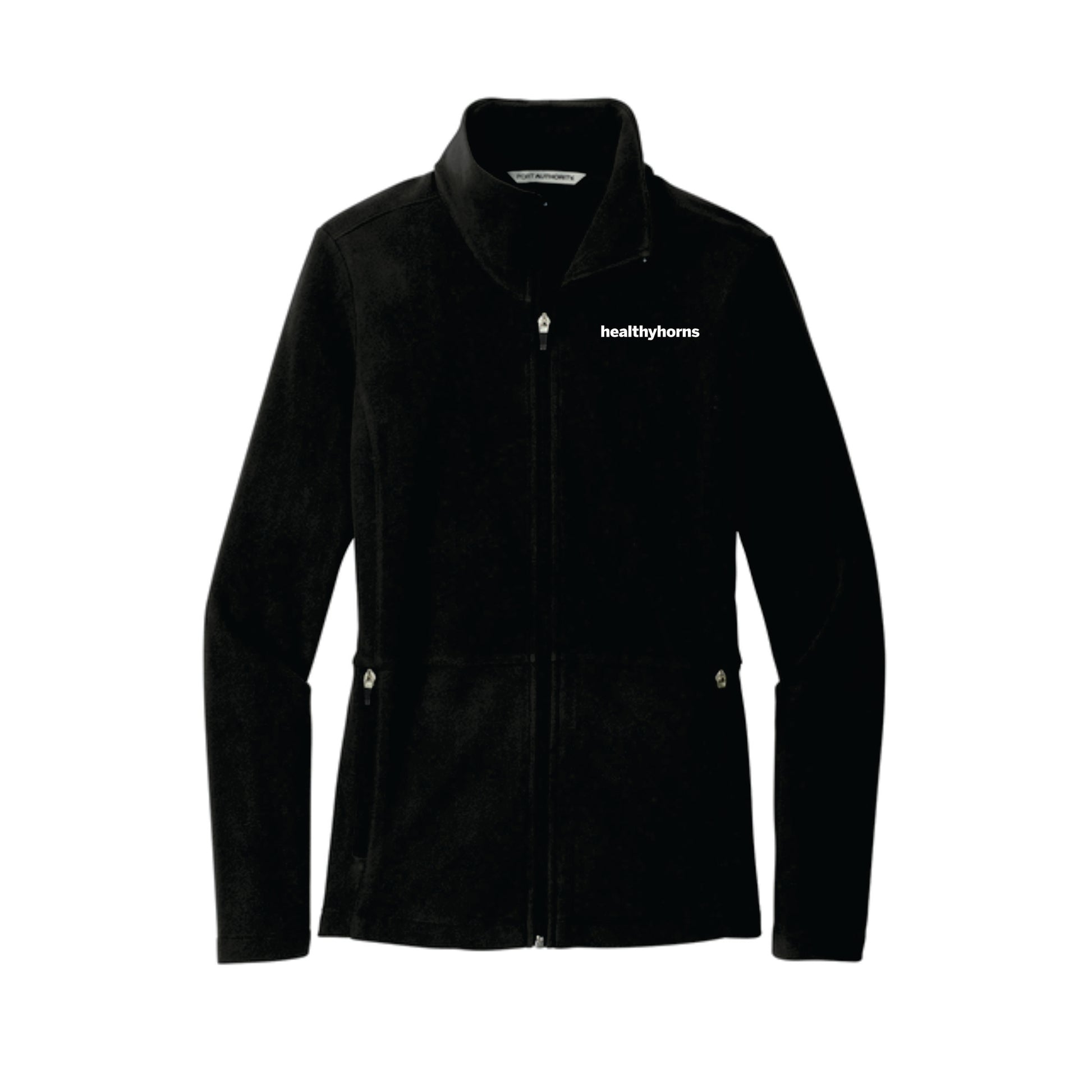 Healthy Horns Port Authority Ladies Accord Black Microfleece Jacket