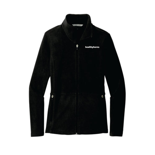 Healthy Horns Port Authority Ladies Accord Black Microfleece Jacket