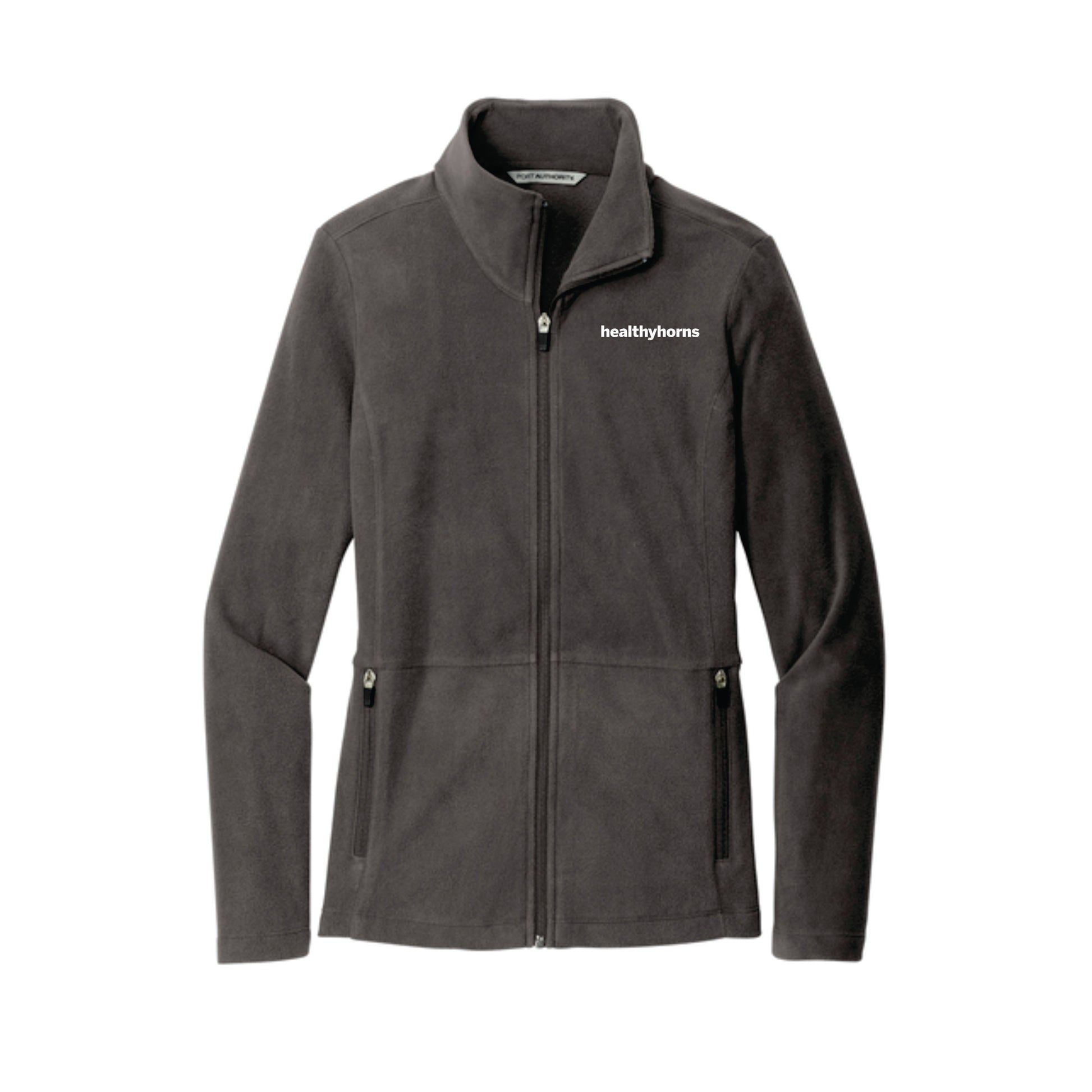 Healthy Horns Port Authority Ladies Accord Pewter Microfleece Jacket