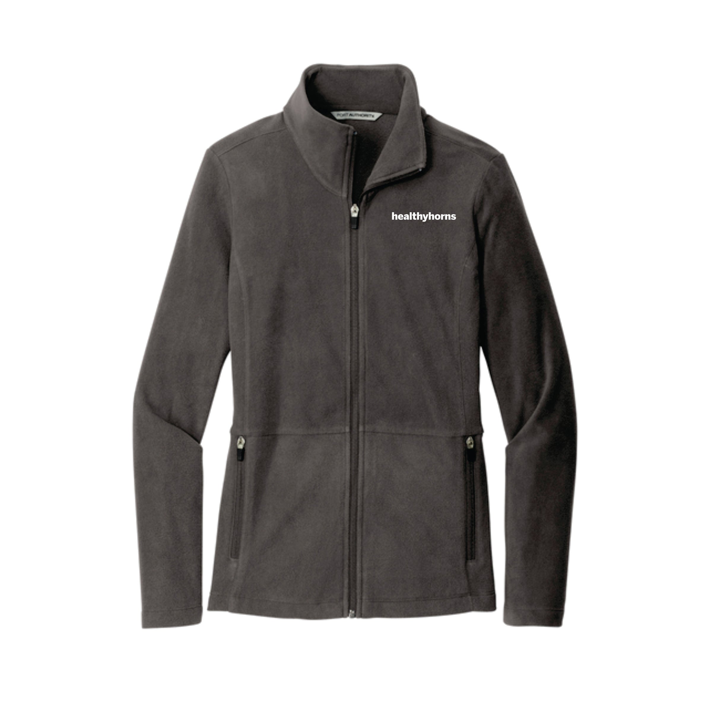 Healthy Horns Port Authority Ladies Accord Pewter Microfleece Jacket