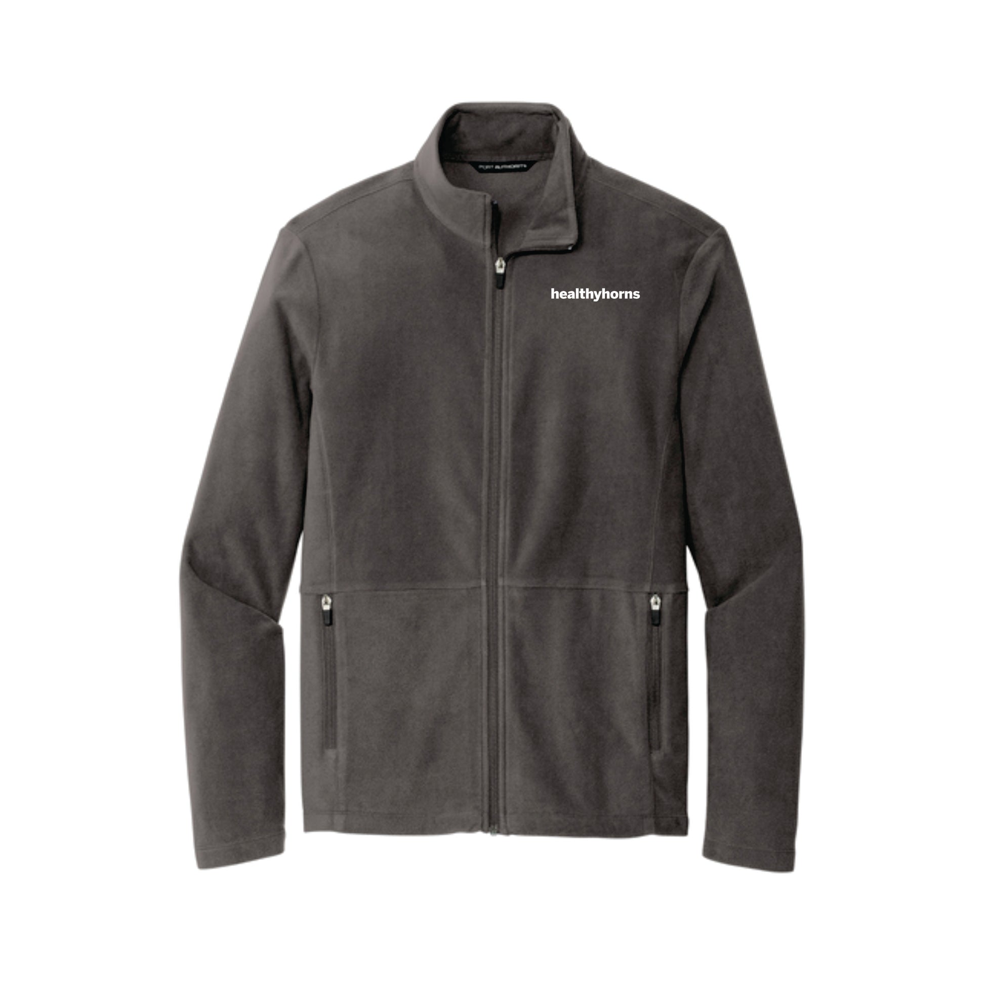 Healthy Horns Port Authority Unisex Accord Pewter Microfleece Jacket