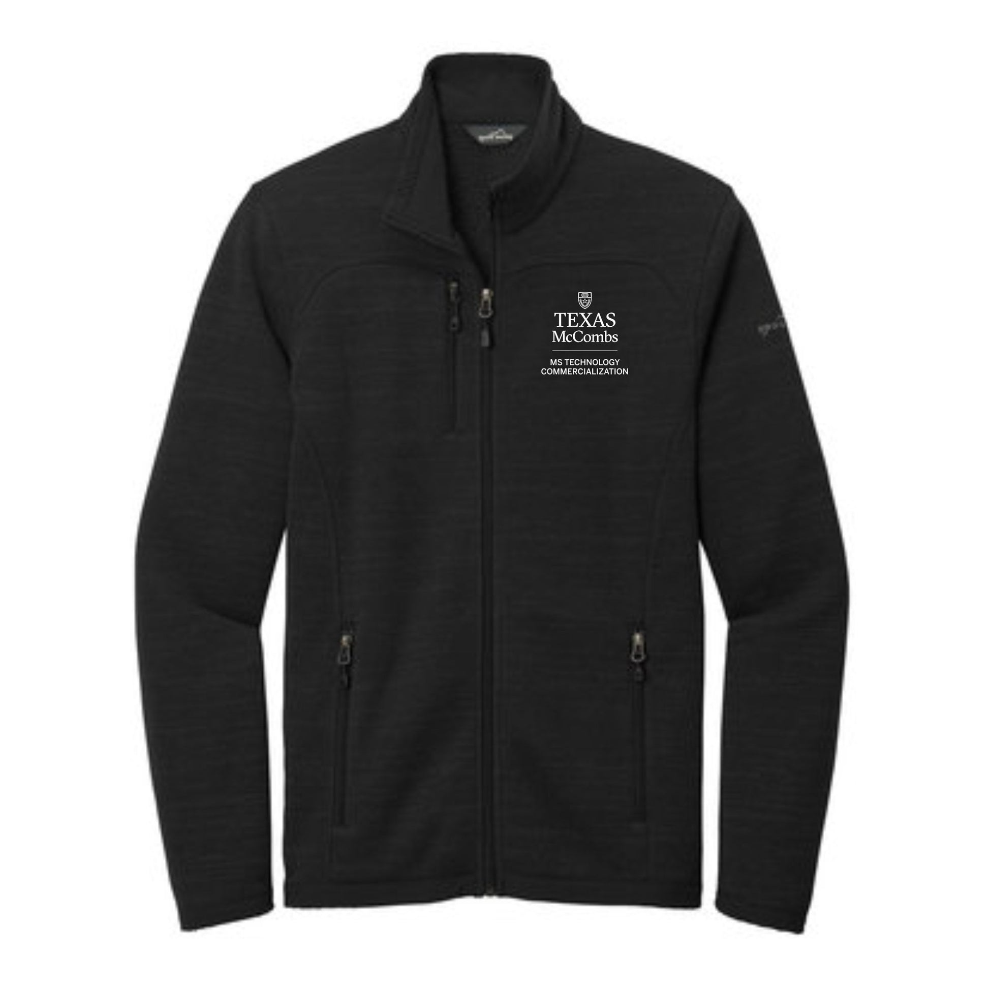 MSTC Eddie Bauer Men's Black Full-Zip Sweater Fleece