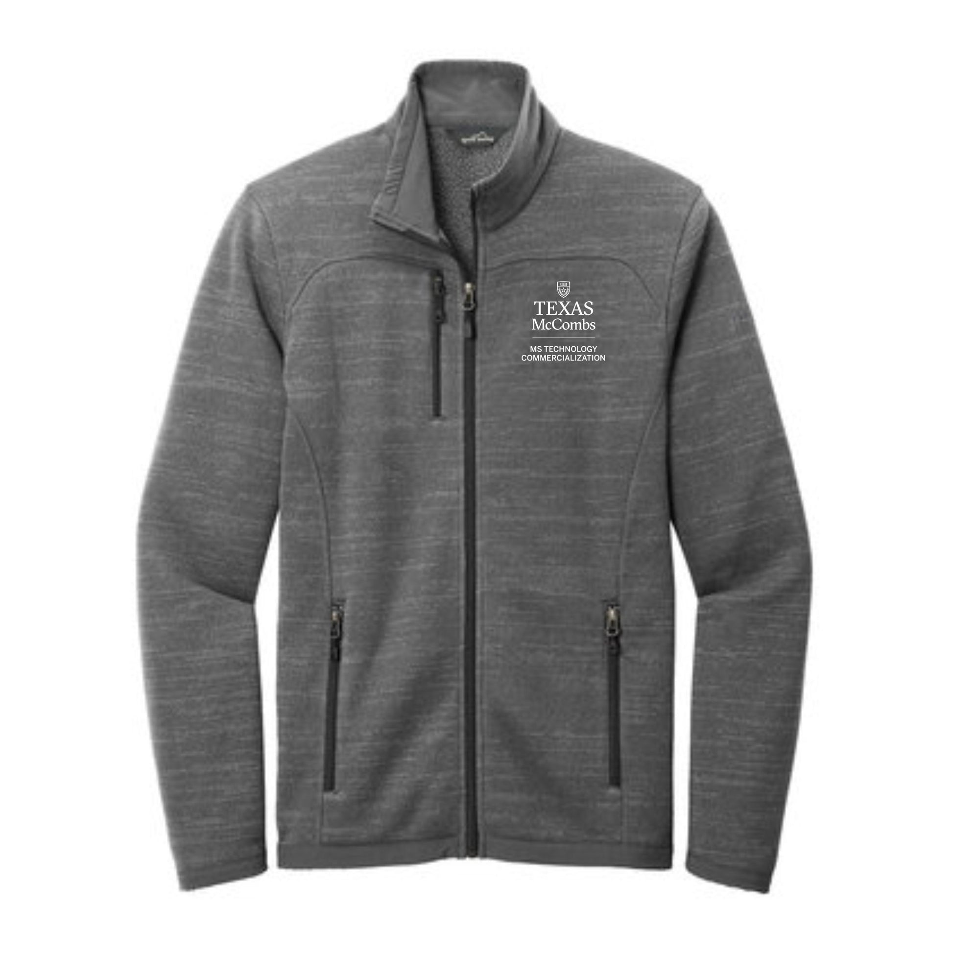 MSTC Eddie Bauer Men's Grey Full-Zip Sweater Fleece