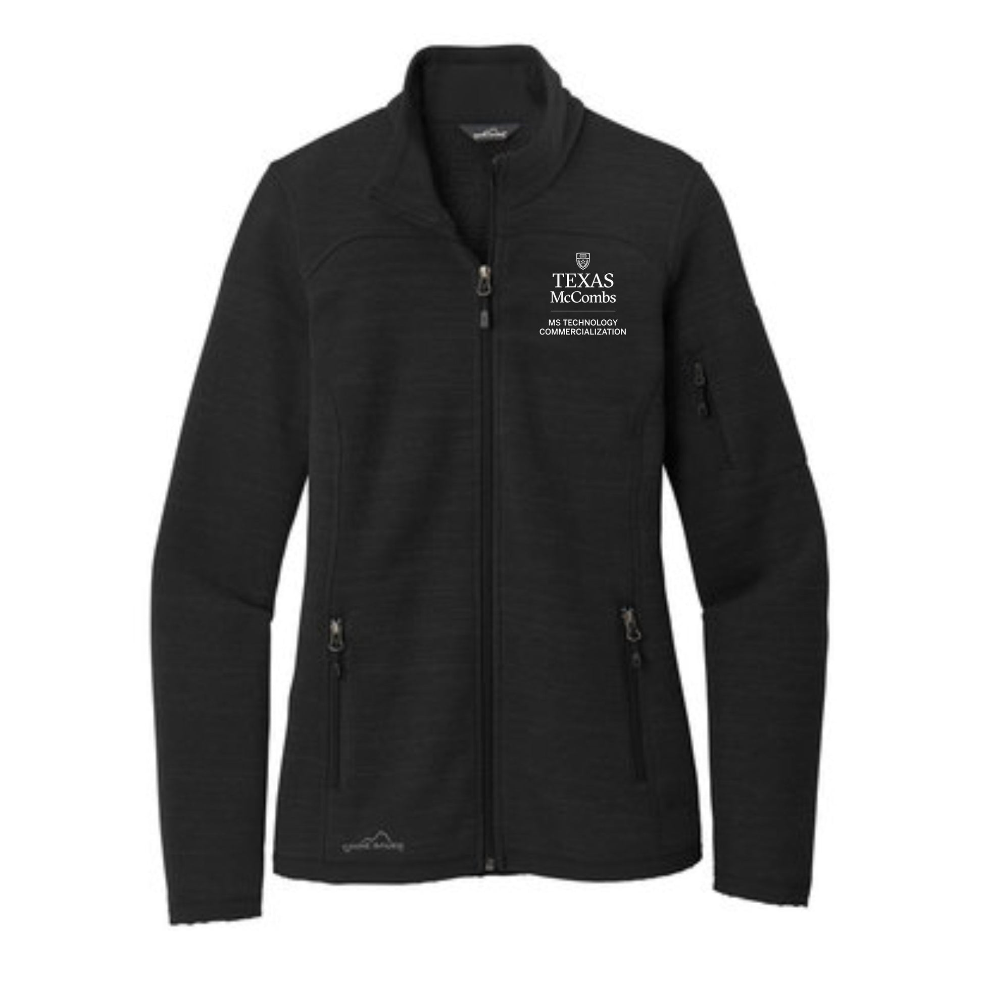 MSTC Eddie Bauer Women's Black Full-Zip Sweater Fleece