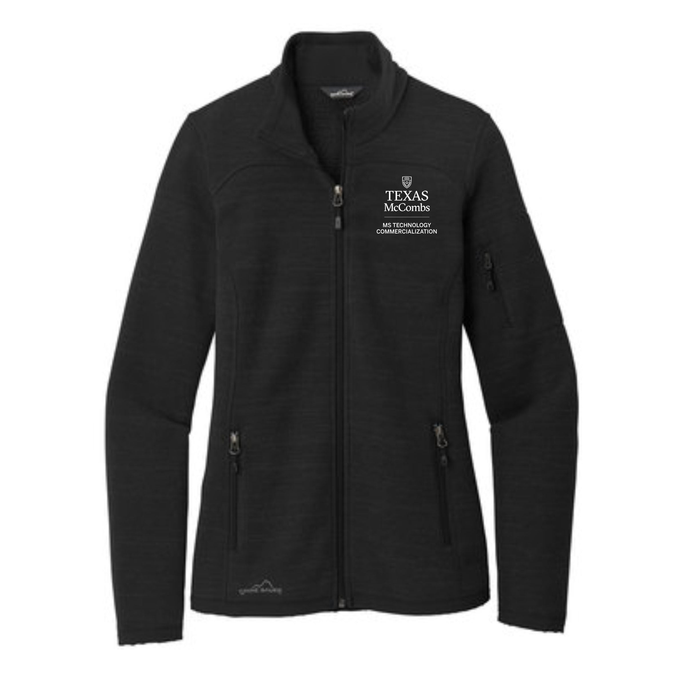 MSTC Eddie Bauer Women's Black Full-Zip Sweater Fleece