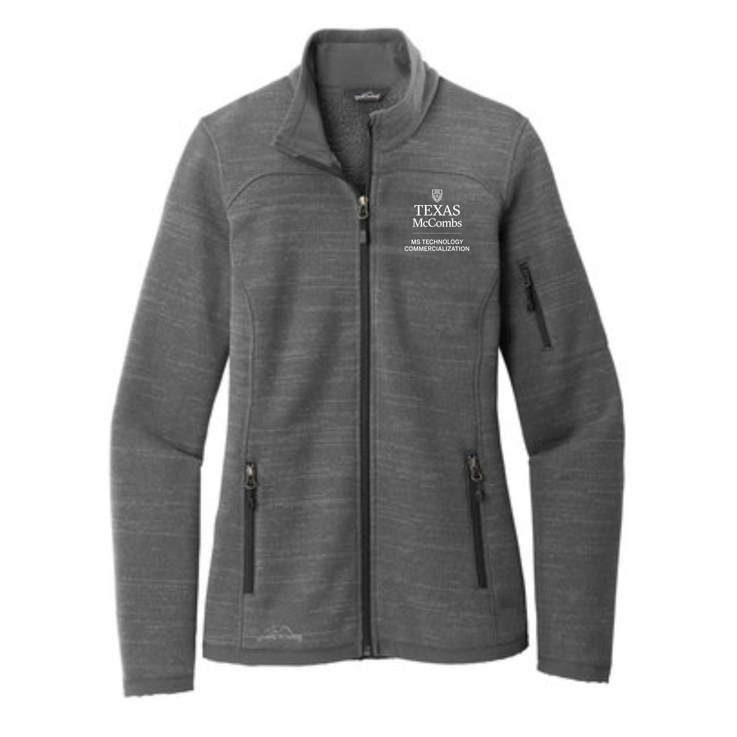 MSTC Eddie Bauer Women's Grey Full-Zip Sweater Fleece