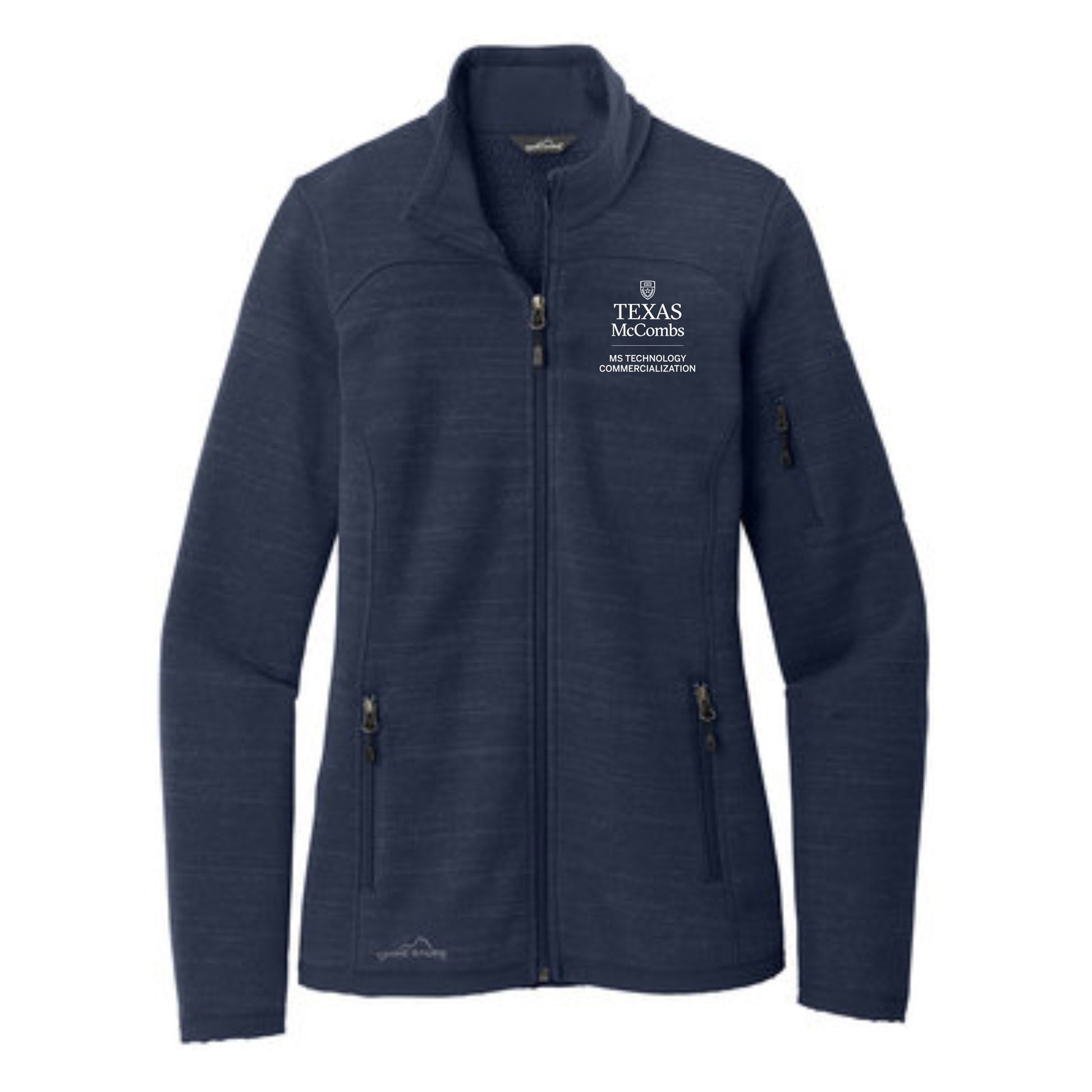 MSTC Eddie Bauer Women's Navy Full-Zip Sweater Fleece