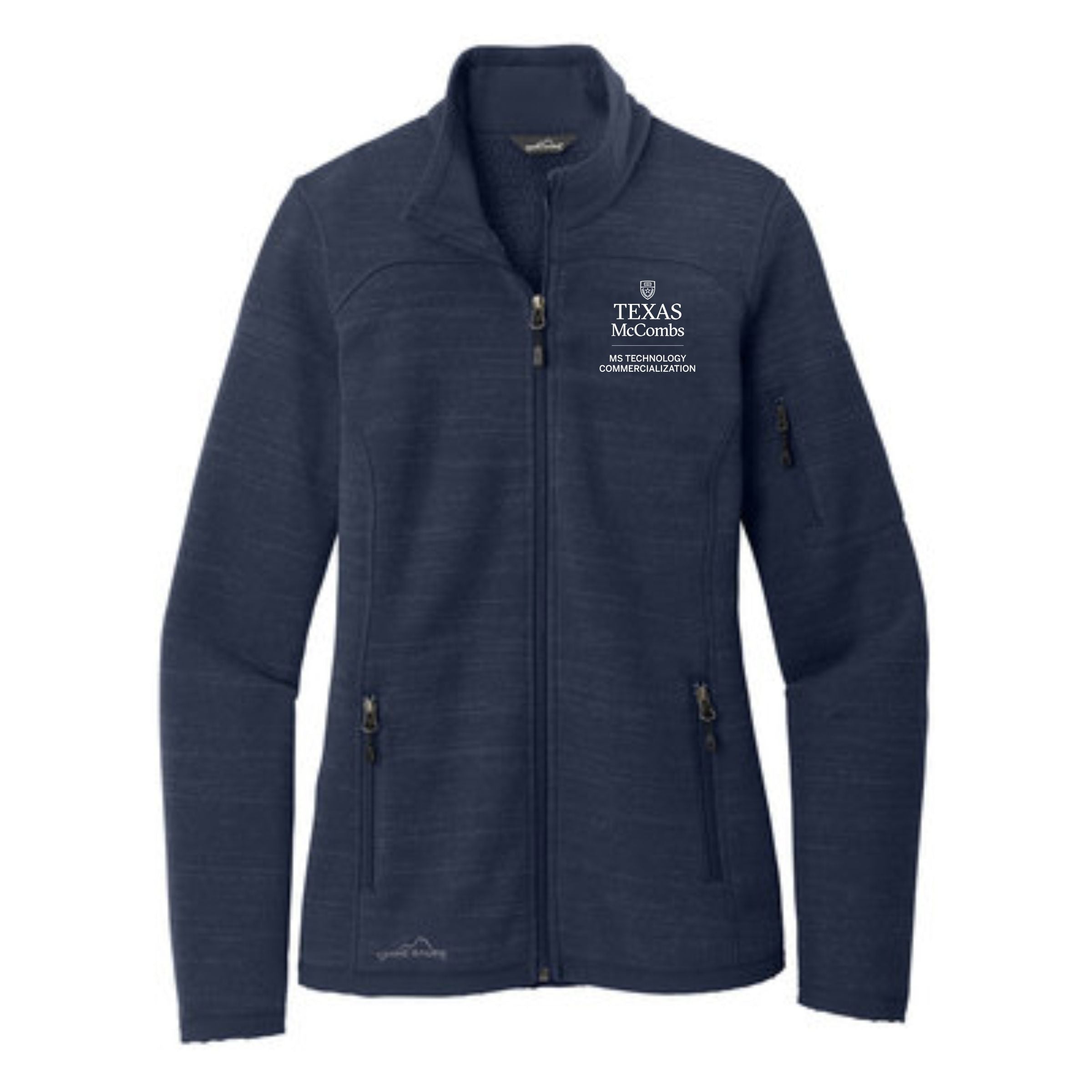 MSTC Eddie Bauer Women's Navy Full-Zip Sweater Fleece