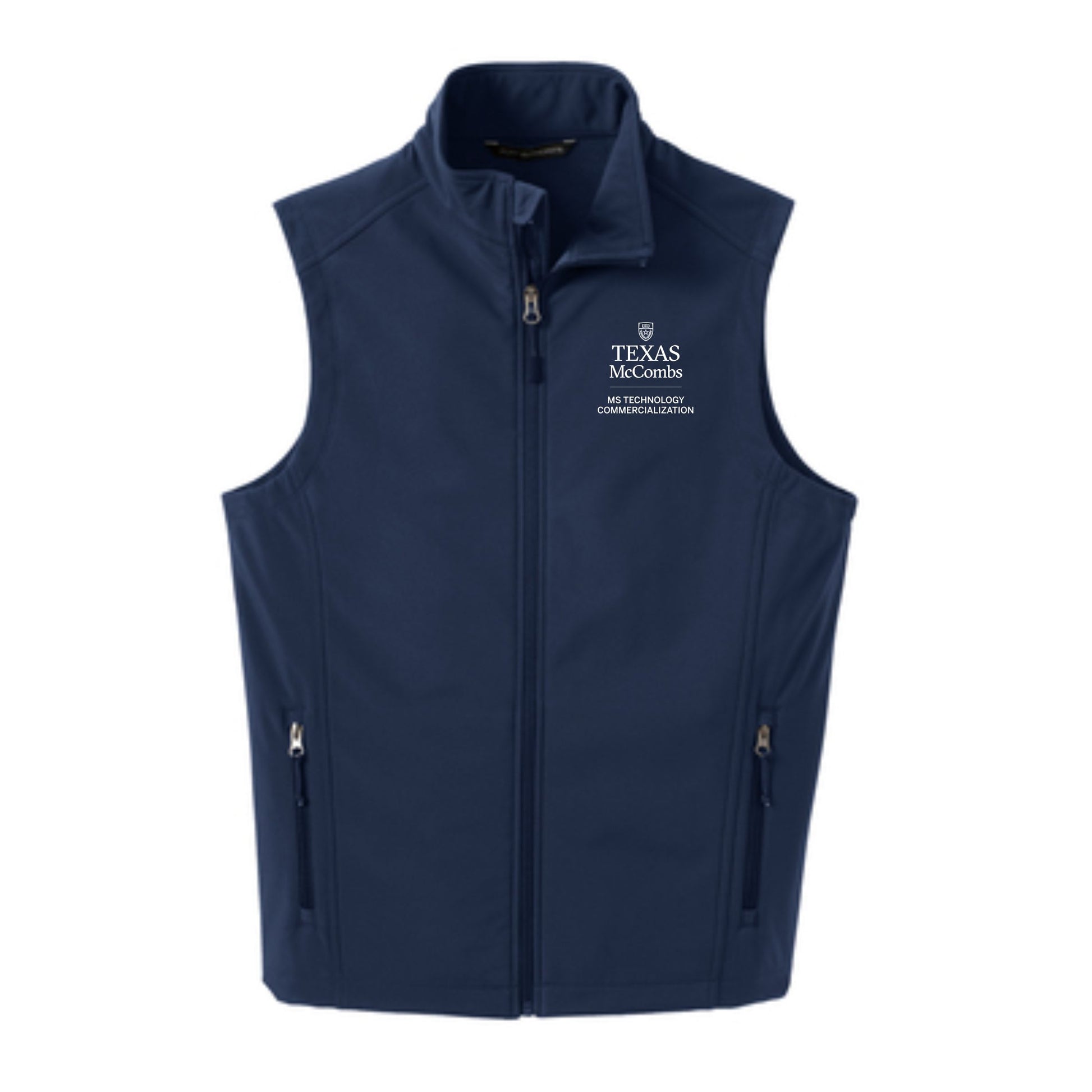 MSTC Port Authority Men's Navy Soft Shell Vest