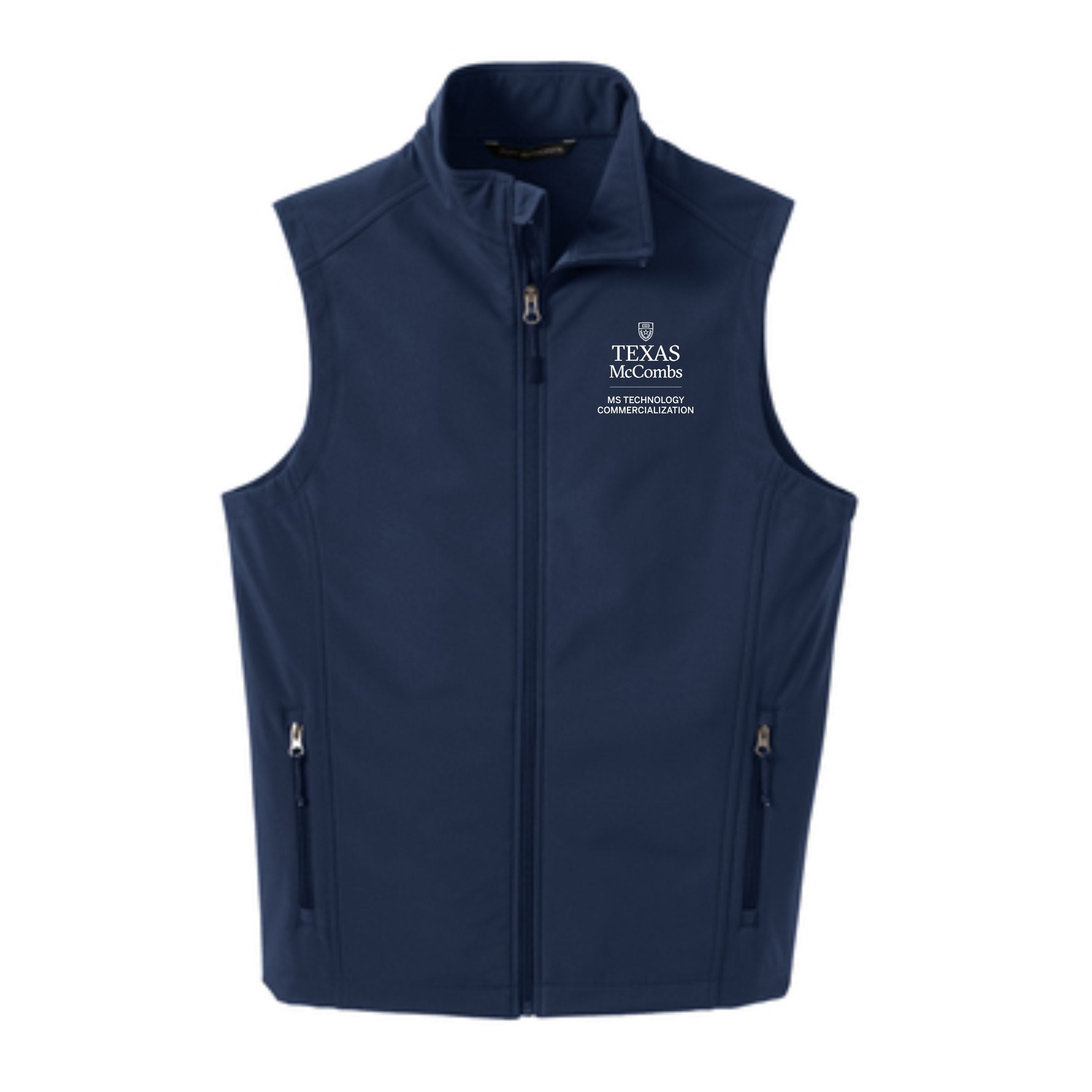 MSTC Port Authority Men's Navy Soft Shell Vest