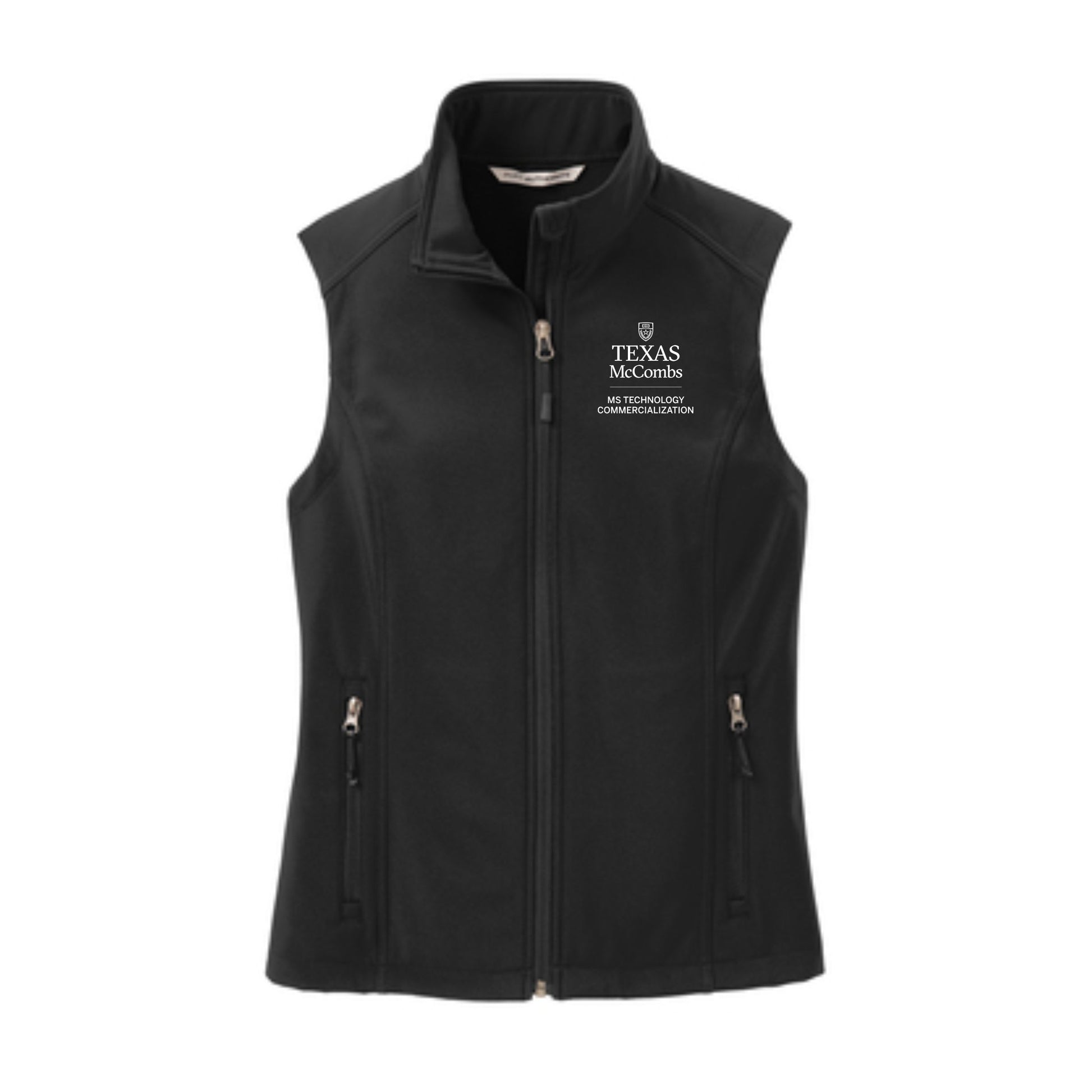MSTC Port Authority Women's Black Soft Shell Vest