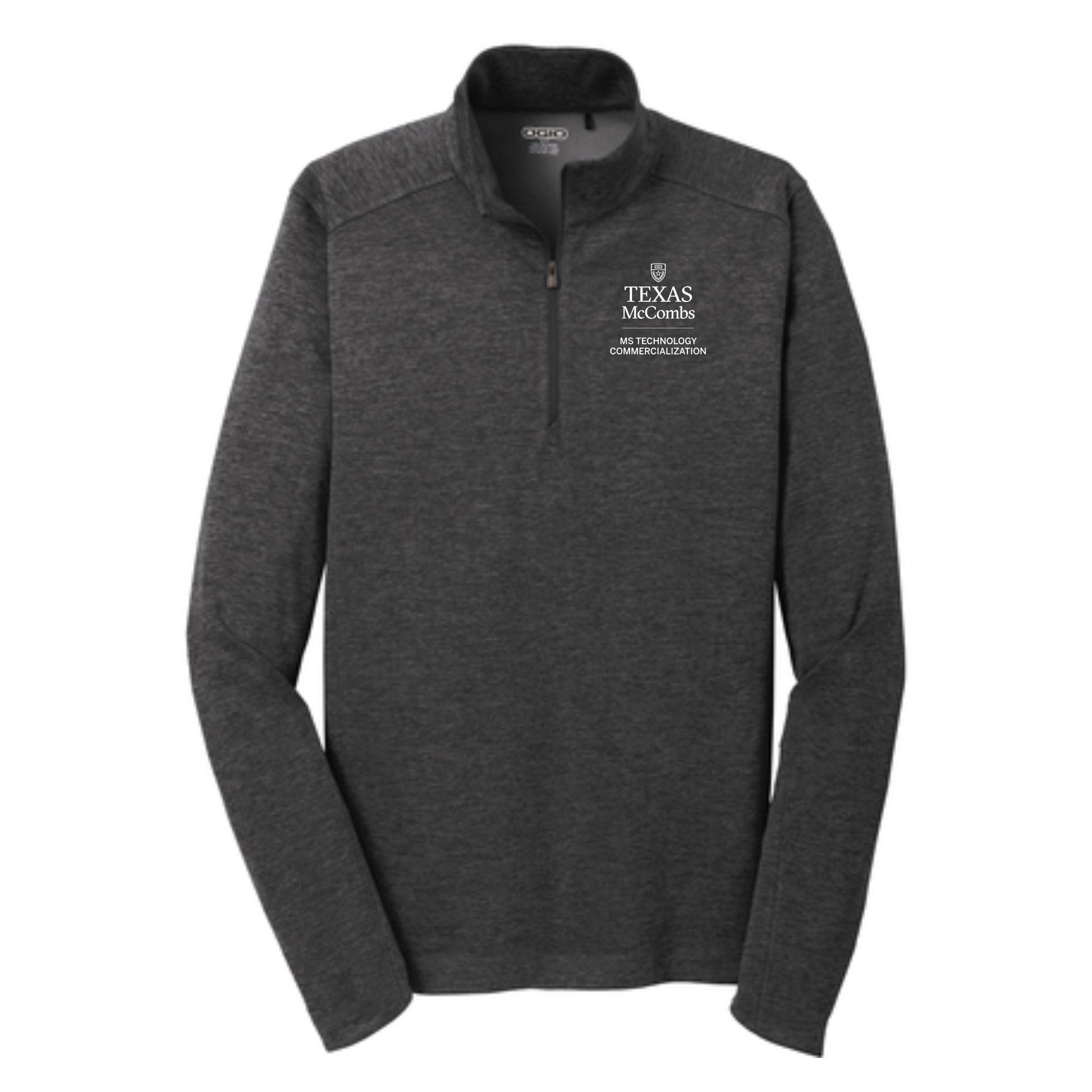 MSTC OGIO Men's Black Pixel Quarter-Zip Pullover