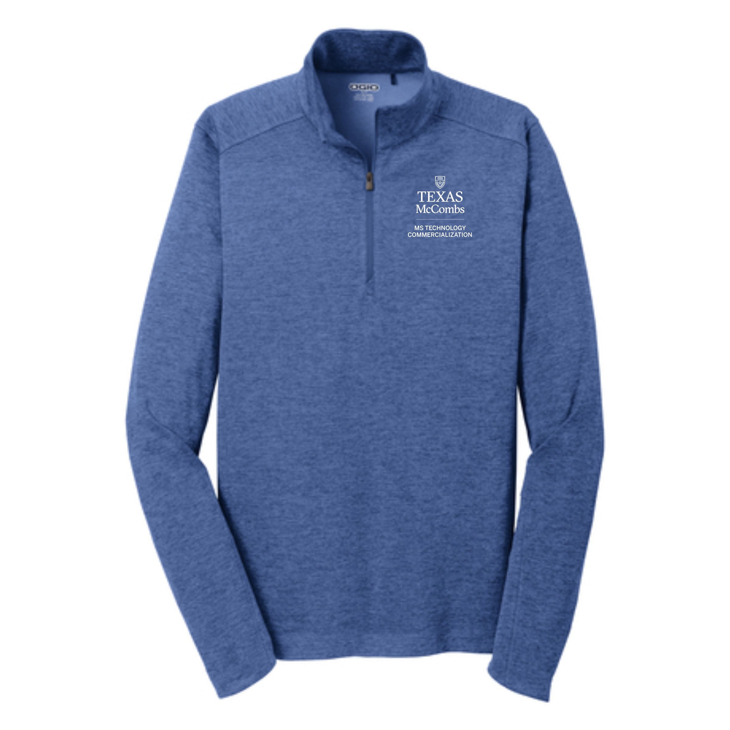 MSTC OGIO Men's Optic Blue Pixel Quarter-Zip Pullover