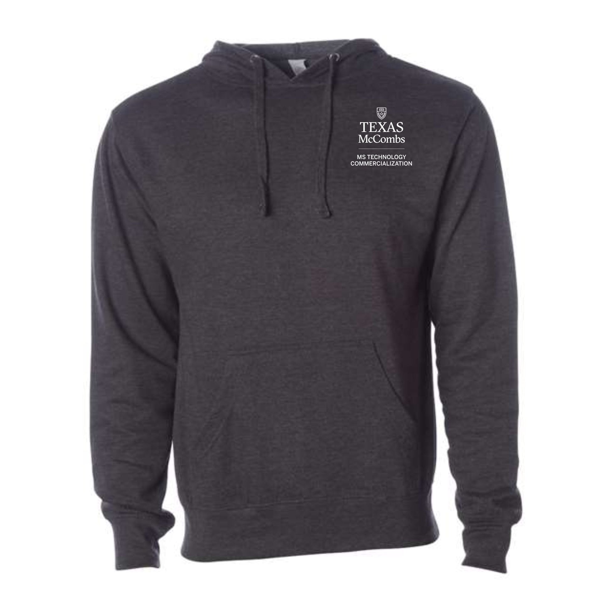 MSTC Independent Unisex Heather Charcoal Midweight Hooded Sweatshirt