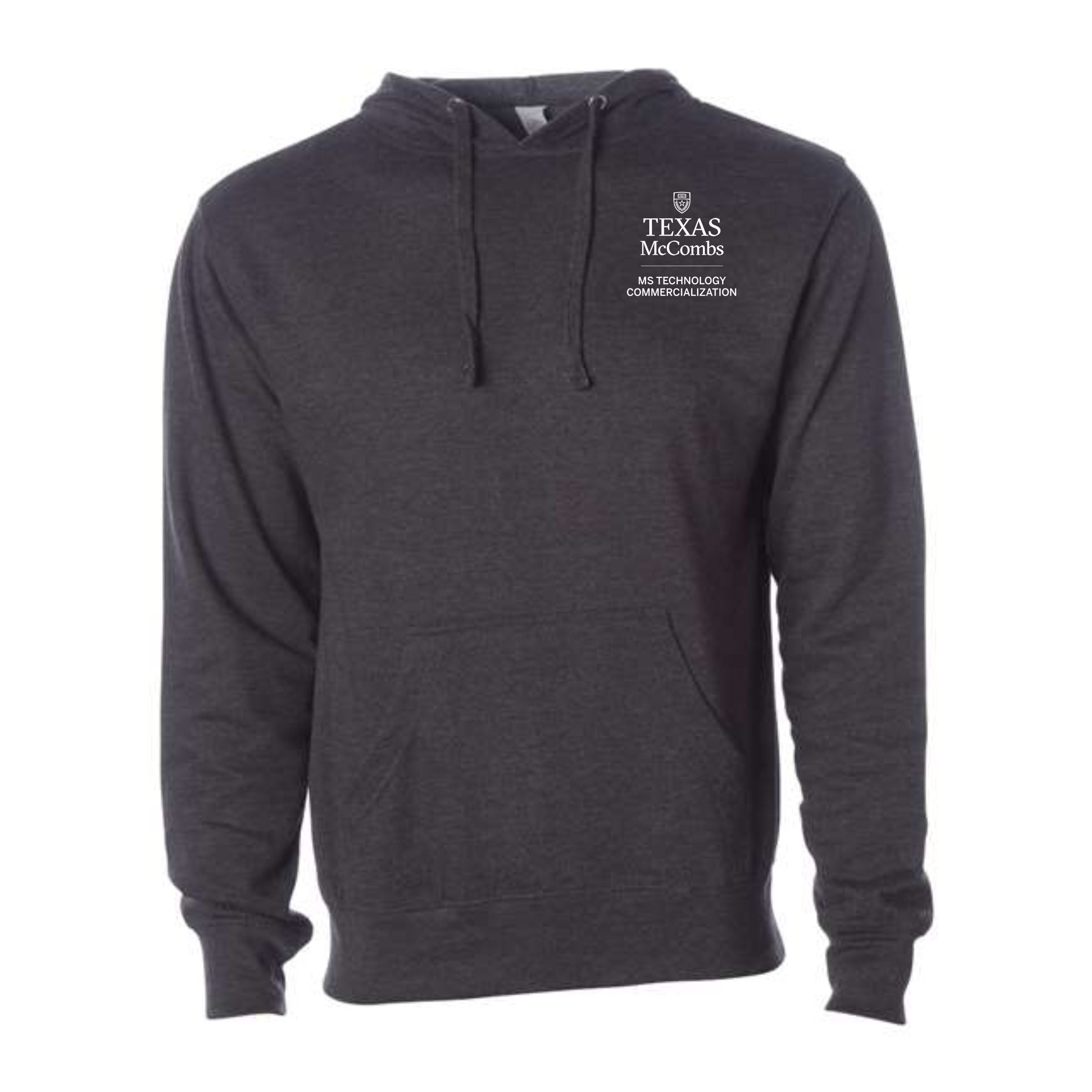 MSTC Independent Unisex Heather Charcoal Midweight Hooded Sweatshirt