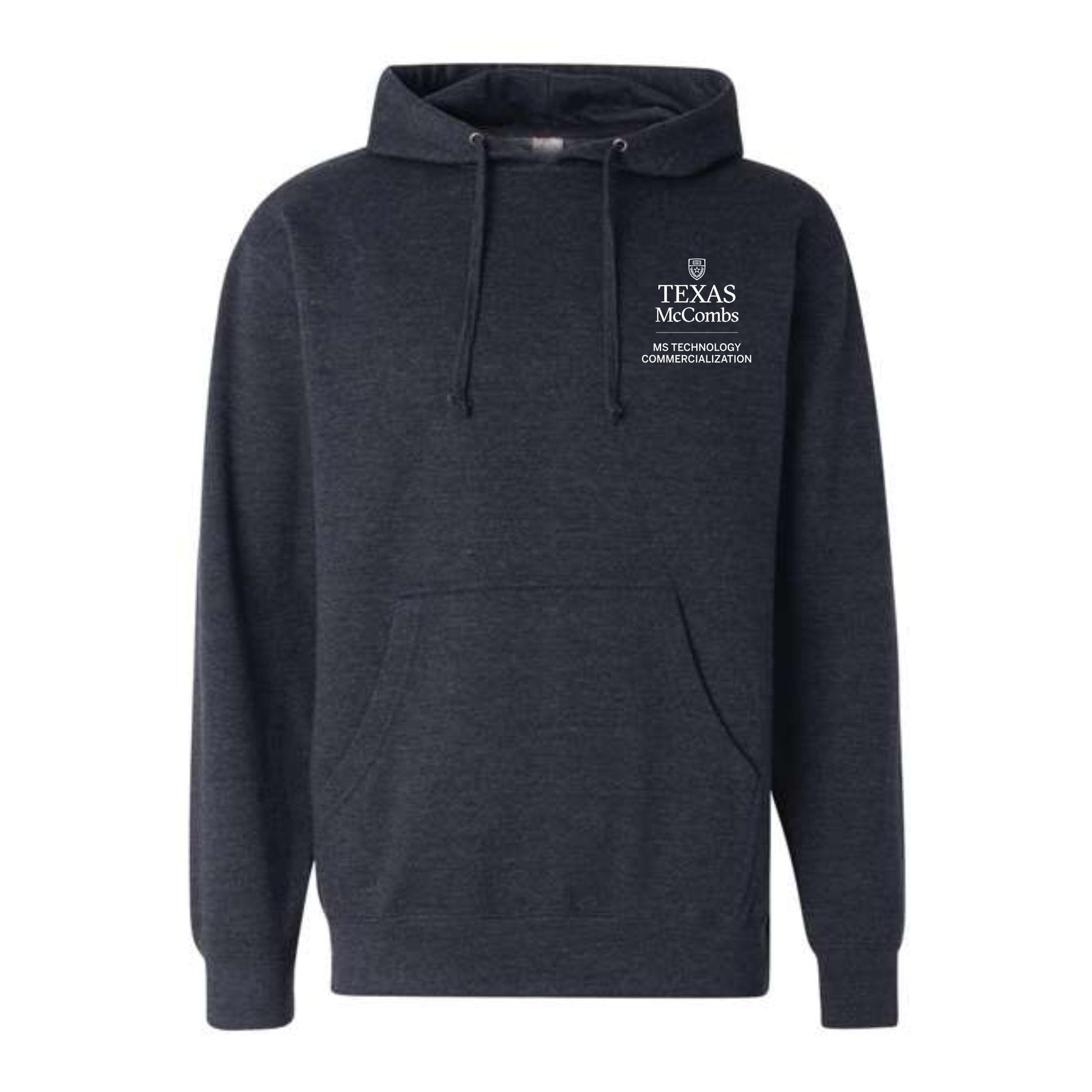 MSTC Independent Unisex Heather Navy Midweight Hooded Sweatshirt
