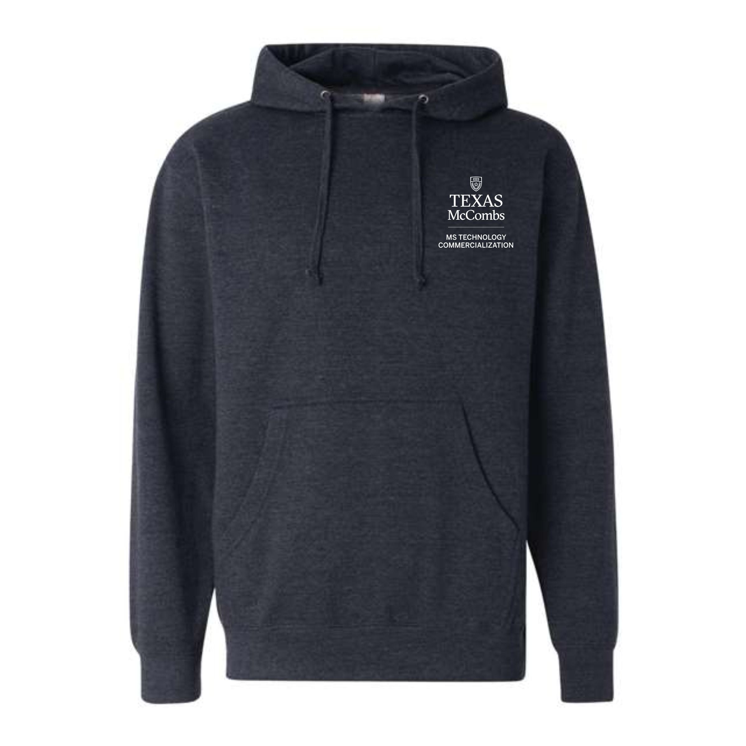 MSTC Independent Unisex Heather Navy Midweight Hooded Sweatshirt